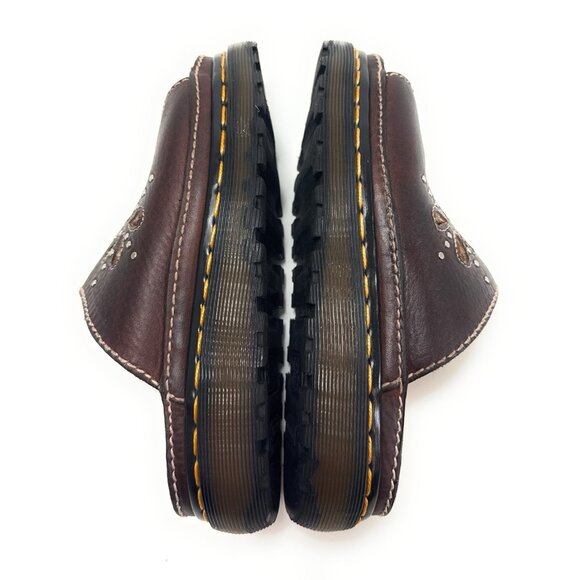 Vtg Doc Dr Martens Flower Cutout Chunky Sandals Womens Sz US 5 Made In England - Picture 7 of 14